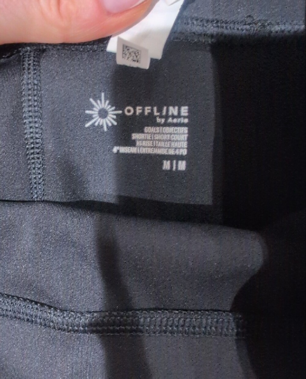 Black Women's High-Waist Active Shorts - Offlkne by Aerie - Picture 4 of 5